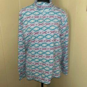 Old Navy Aztec Style Printed Quarter Zip, Size XL